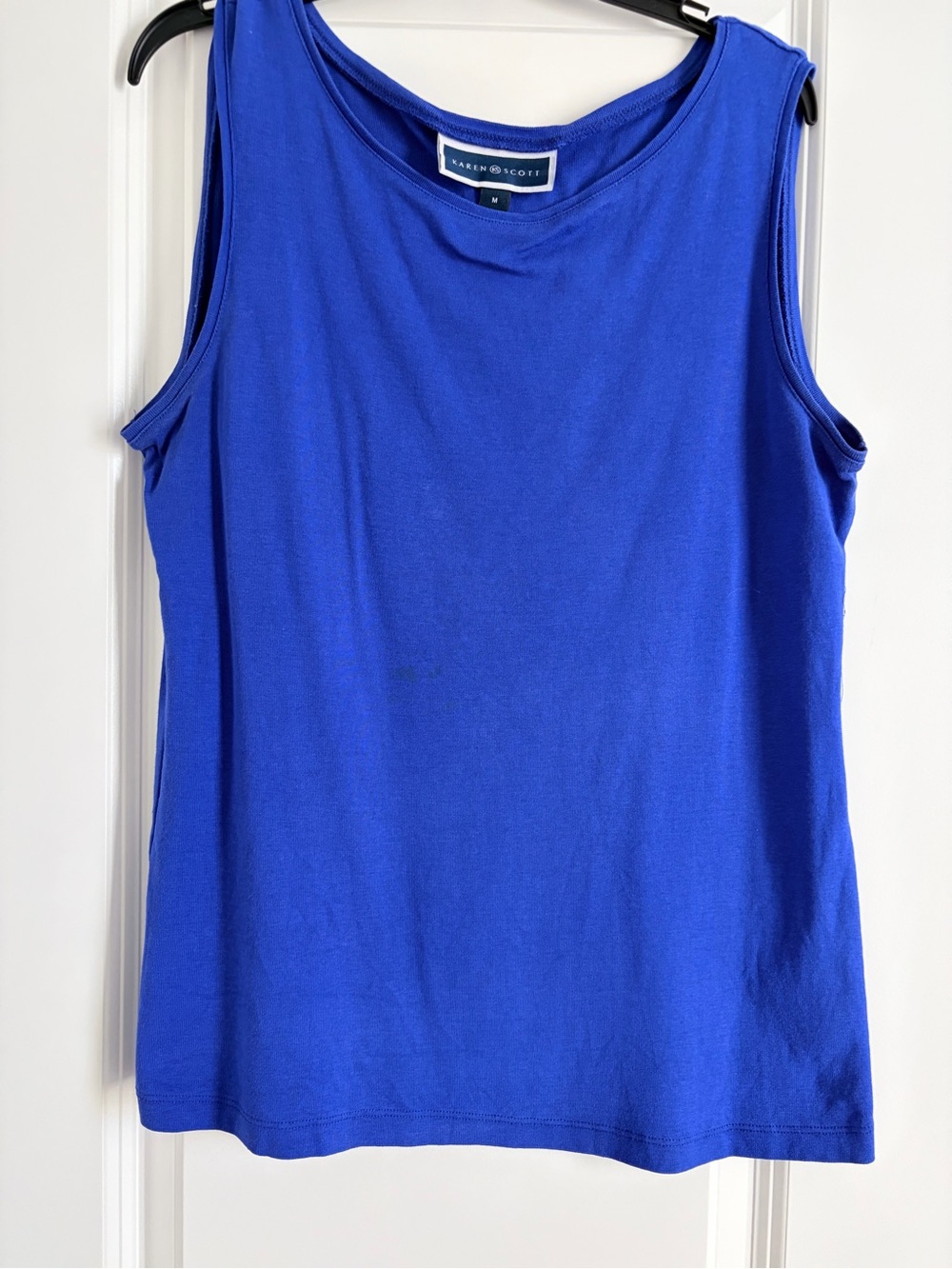 Karen Scott Bright Royal Blue Tank Top